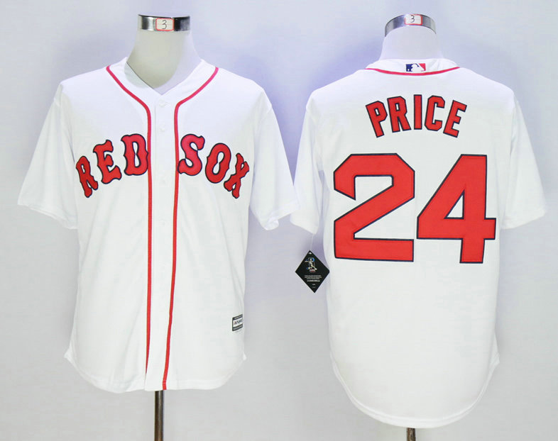 Men's Boston Red Sox #24 David Price Alternate White 2015 MLB Cool Base Jersey