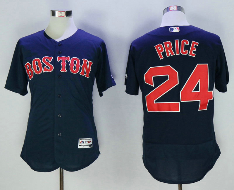 Men's Boston Red Sox #24 David Price Navy Blue 2016 Flexbase Baseball Jersey