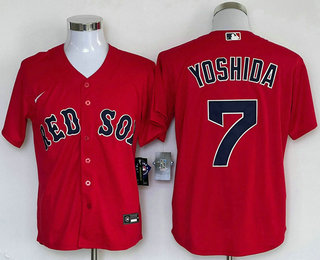 Men's Boston Red Sox #7 Masataka Yoshida Red Stitched MLB Cool Base Nike Jersey