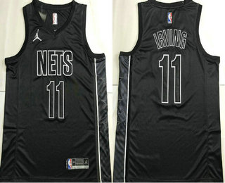 Men's Brooklyn Nets #11 Kyrie Irving Black 2022 AU City Edition Jersey