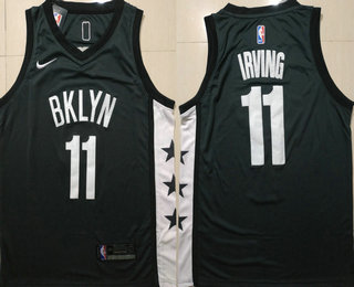 Men's Brooklyn Nets #11 Kyrie Irving Black Statement 2019 Nike Swingman Stitched NBA Jersey