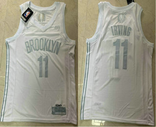 Men's Brooklyn Nets #11 Kyrie Irving White 2020 MVP Nike Swingman Stitched NBA Jersey