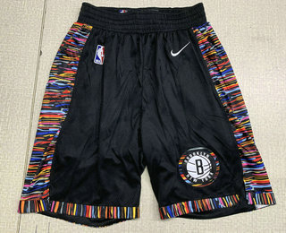 Men's Brooklyn Nets Black Nike 2019 New Season Swingman City Edition Shorts