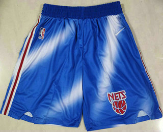 Men's Brooklyn Nets Blue Nike 2020-21 Hardwood Classics Stitched NBA Shorts
