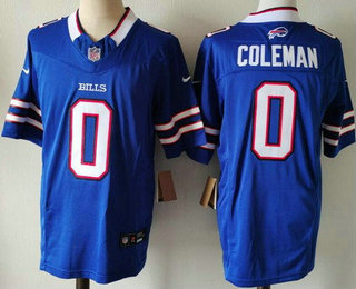 Men's Buffalo Bills #0 Keon Coleman Limited Blue FUSE Vapor Jersey