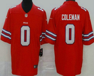 Men's Buffalo Bills #0 Keon Coleman Limited Red Vapor Jersey