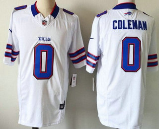 Men's Buffalo Bills #0 Keon Coleman Limited White FUSE Vapor Jersey