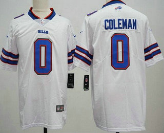 Men's Buffalo Bills #0 Keon Coleman Limited White Vapor Jersey