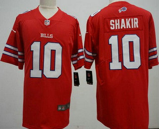 Men's Buffalo Bills #10 Khalil Shakir Limited Red Vapor Jersey