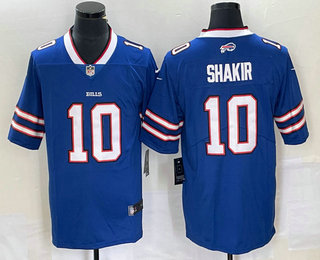 Men's Buffalo Bills #10 Khalil Shakir Royal Blue 2023 Vapor Untouchable Stitched NFL Nike Limited Jersey