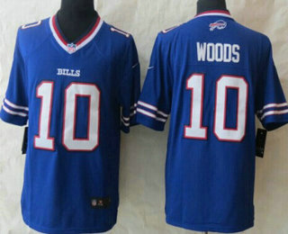 Men's Buffalo Bills #10 Robert Woods Light Blue Nike Limited Jersey