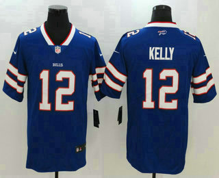 Men's Buffalo Bills #12 Jim Kelly Royal Blue 2017 Vapor Untouchable Stitched NFL Nike Limited Jersey