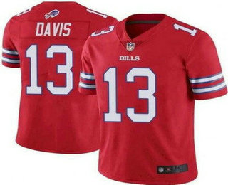 Men's Buffalo Bills #13 Gabriel Davis Limited Red Vapor Jersey