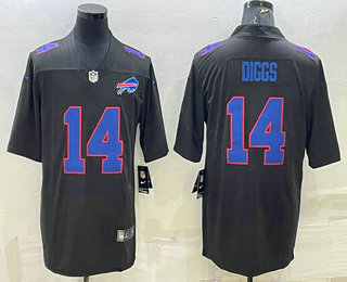 Men's Buffalo Bills #14 Stefon Diggs Black Vapor Untouchable Limited Stitched Jersey