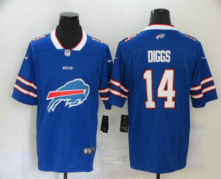 Men's Buffalo Bills #14 Stefon Diggs Royal Blue 2020 Big Logo Vapor Untouchable Stitched NFL Nike Fashion Limited Jersey