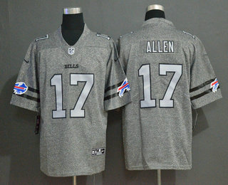 Men's Buffalo Bills #17 Josh Allen 2019 Gray Gridiron Vapor Untouchable Stitched NFL Nike Limited Jersey