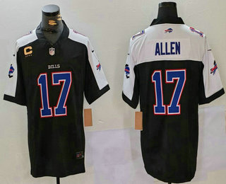 Men's Buffalo Bills #17 Josh Allen Blue Thanksgiving FUSE Vapor Limited Stitched Jersey