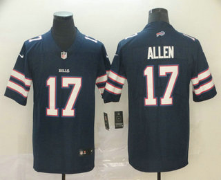 Men's Buffalo Bills #17 Josh Allen Navy Blue 2019 Inverted Legend Stitched NFL Nike Limited Jersey