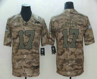 Men's Buffalo Bills #17 Josh Allen Nike Camo 2018 Salute to Service Stitched NFL Limited Jersey