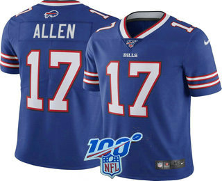 Men's Buffalo Bills #17 Josh Allen Royal Blue 2018 Vapor Untouchable Stitched NFL Nike Limited Jersey