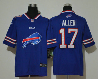 Men's Buffalo Bills #17 Josh Allen Royal Blue 2020 Big Logo Vapor Untouchable Stitched NFL Nike Fashion Limited Jersey