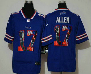 Men's Buffalo Bills #17 Josh Allen Royal Blue 2020 Vapor Untouchable Stitched NFL Nike Limited Fashion Jersey