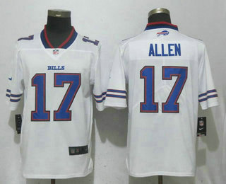 Men's Buffalo Bills #17 Josh Allen White 2018 Vapor Untouchable Stitched NFL Nike Limited Jersey