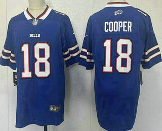 Men's Buffalo Bills #18 Amari Cooper Limited Blue Vapor Jersey