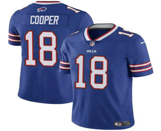 Men's Buffalo Bills #18 Amari Cooper Royal 2024 Vapor Limited Stitched Jersey