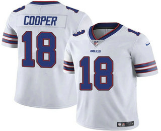 Men's Buffalo Bills #18 Amari Cooper White 2024 Vapor Limited Stitched Jersey