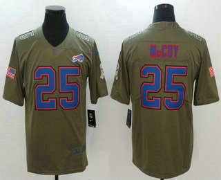 Men's Buffalo Bills #25 LeSean McCoy Olive 2017 Salute To Service Stitched NFL Nike Limited Jersey