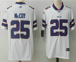 Men's Buffalo Bills #25 LeSean McCoy White 2017 Vapor Untouchable Stitched NFL Nike Limited Jersey