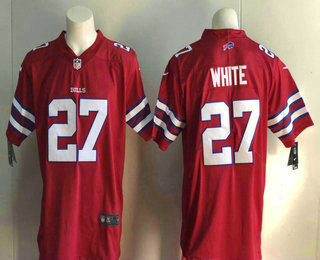 Men's Buffalo Bills #27 Duke Williams White Red 2017 Vapor Untouchable Stitched NFL Nike Limited Jersey