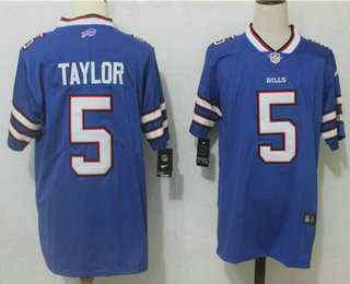 Men's Buffalo Bills #5 Tyrod Taylor Royal Blue 2017 Vapor Untouchable Stitched NFL Nike Limited Jersey