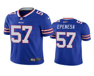 Men's Buffalo Bills #57 A.J. Epenesa Royal 2020 NFL Draft Vapor Limited Jersey