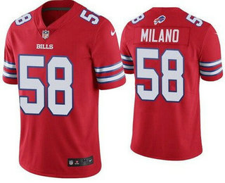 Men's Buffalo Bills #58 Matt Milano Limited Red Vapor Jersey