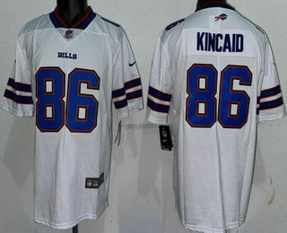 Men's Buffalo Bills #86 Dalton Kincaid Limited White Vapor Jersey