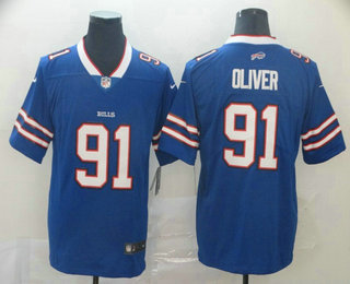 Men's Buffalo Bills #91 Ed Oliver Royal Blue 2017 Vapor Untouchable Stitched Nike Limited Jersey