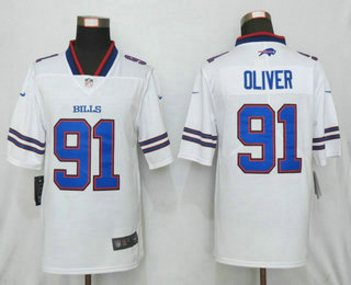 Men's Buffalo Bills #91 Ed Oliver White 2017 Vapor Untouchable Stitched NFL Nike Limited Jersey