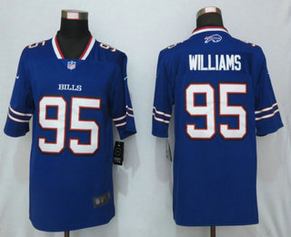 Men's Buffalo Bills #95 Kyle Williams Royal Blue 2017 Vapor Untouchable Stitched NFL Nike Limited Jersey