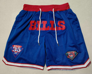 Men's Buffalo Bills Blue 75th Just Don Shorts