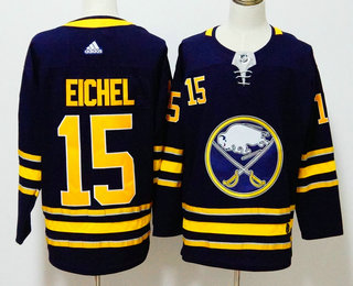 Men's Buffalo Sabres #15 Jack Eichel Navy Blue 2017-2018 Hockey Adidas Stitched NHL Jersey