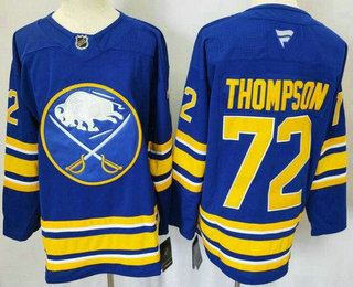 Men's Buffalo Sabres #72 Tage Thompson Blue 2024 Stitched Jersey