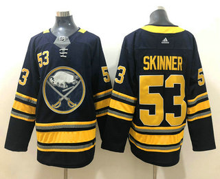 Men's Buffalo Sabres #9 Jeff Skinner Navy Blue Drift Fashion Adidas Stitched NHL Jersey
