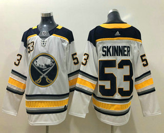 Men's Buffalo Sabres #9 Jeff Skinner White Drift Fashion Adidas Stitched NHL Jersey