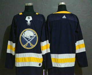 Men's Buffalo Sabres Blank Navy Blue Drift Fashion Adidas Stitched NHL Jersey