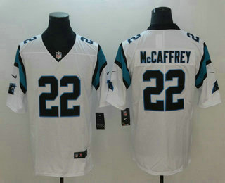 Men's Carolina Panthers #22 Christian McCaffrey White 2017 Vapor Untouchable Stitched NFL Nike Limited Jersey