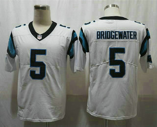 Men's Carolina Panthers #5 Teddy Bridgewater White 2020 Vapor Untouchable Stitched NFL Nike Limited Jersey