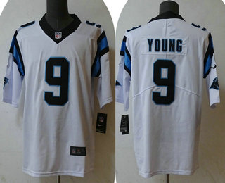 Men's Carolina Panthers #9 Bryce Young White 2023 Vapor Untouchable Stitched Nike Limited Jersey