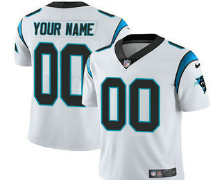 Men's Carolina Panthers Custom Vapor Untouchable White Road NFL Nike Limited Jersey